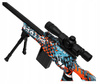 SNAJPER KARABIN SNAJPERSKI NA KULKI ŻELOWE DUŻA 79 CM ZESTAW 7/8 500 KULEK