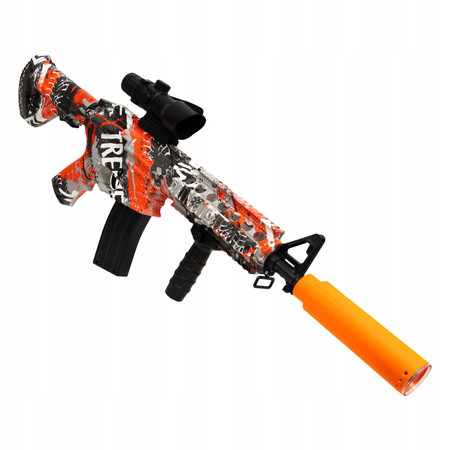 KARABIN LED NA KULKI ŻELOWE PISTOLET AUTOMAT OKULARY KULKI FLUORESCENCYJNE