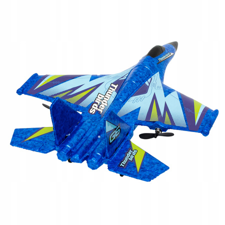 ZDALNIE STEROWANY SAMOLOT DLA DZIECI MYŚLIWIEC 2 SILNIKI 2.4GHZ + PILOT