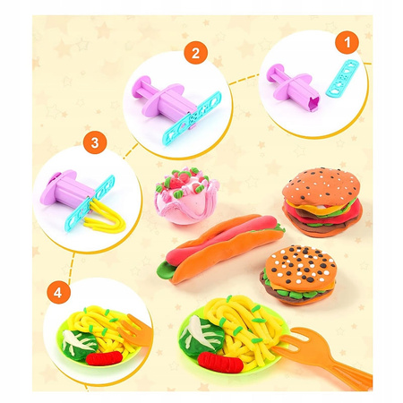 CIASTOLINA MASZYNKA DO CIASTOLINY OPIEKACZ HAMBURGER MASA PLASTYCZNA