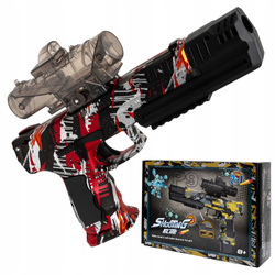 PISTOLET NA KULKI ŻELOWE DLA DZIECI AUTOMAT 2W1 NA AKUMULATOR + 500 KULEK