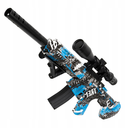 KARABIN PISTOLET NA KULKI ŻELOWE AUTOMATYCZNY OGROMNY 75 CM ZOOM + OKULARY