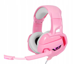 SŁUCHAWKI GAMINGOWE RÓŻOWY HEADSET PC PS4 XBOX Onikuma K5 Pink