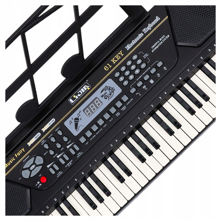 KEYBOARD ORGANKI DLA DZIECI NAGRYWANIE 61 KLAWISZY NAUKA GRY + MIKROFON
