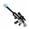 KARABIN AUTOMATYCZNY NA KULKI ŻELOWE DWA TRYBY KULKI OGROMNY 75cm + OKULARY