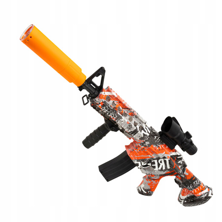 KARABIN LED NA KULKI ŻELOWE PISTOLET AUTOMAT OKULARY KULKI FLUORESCENCYJNE