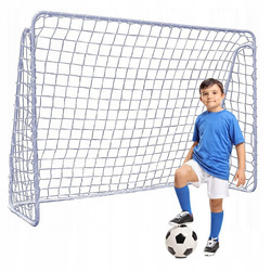 DUŻA BRAMKA PIŁKARSKA DLA DZIECI BRAMKA TRENINGOWA METALOWA 213 x 150 cm