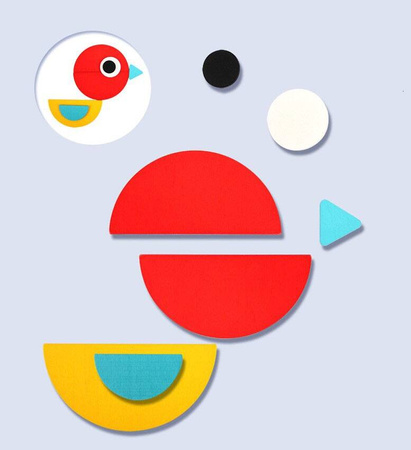 DREWNIANE PUZZLE UKŁADANKA GRA LOGICZNA MONTESSORI