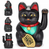 JAPOŃSKI KOT MANEKI-NEKO CHIŃSKI KOT SZCZĘŚCIA CZARNY