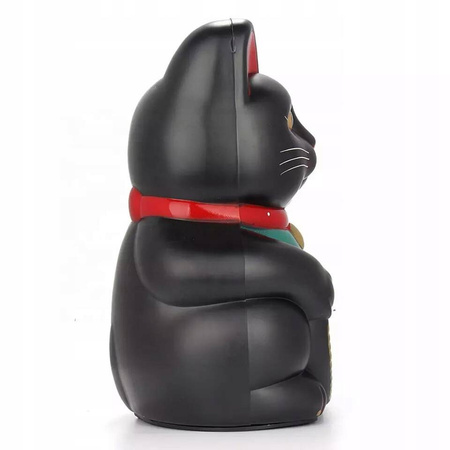 JAPOŃSKI KOT MANEKI-NEKO CHIŃSKI KOT SZCZĘŚCIA CZARNY