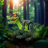 DINOZAUR ZDALNIE STEROWANY DLA DZIECI T-REX EFEKTY DŹWIĘKOWE RYCZY LED