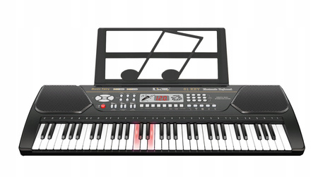 KEYBOARD ORGANKI DLA DZIECI NAGRYWANIE 61 KLAWISZY NAUKA GRY + MIKROFON