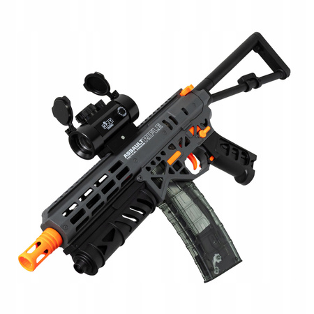 KARABIN PISTOLET AUTOMATYCZNY NA KULKI ŻELOWE DUŻY ZESTAW 70 CM + OKULARY