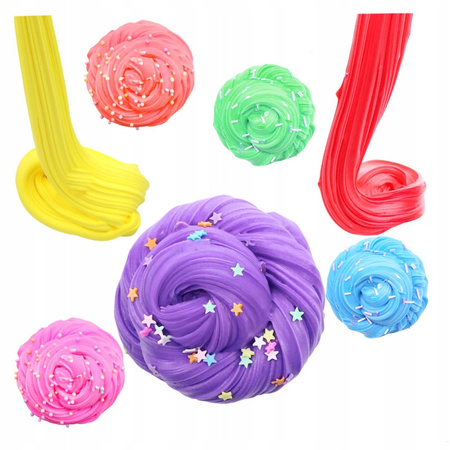 GLINKA SLIME DLA DZIECI LODY BABECZKI MASA PLASTYCZNA SENSORYKA + OZDOBY