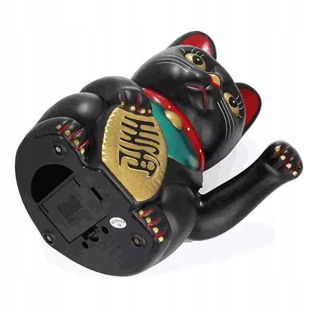 JAPOŃSKI KOT MANEKI-NEKO CHIŃSKI KOT SZCZĘŚCIA CZARNY