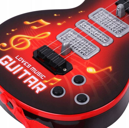 ROCKOWA GITARA DLA DZIECI Z NAUKA GRY NA GITARZE