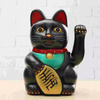 JAPOŃSKI KOT MANEKI-NEKO CHIŃSKI KOT SZCZĘŚCIA CZARNY