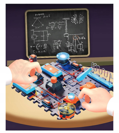 ZESTAW DOŚWIADCZALNY DLA DZIECI ELEKTRONIK MAŁY ELEKTRYK DZWONEK WIATRAK XL