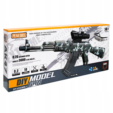 KARABIN NA KULKI ŻELOWE AUTOMAT ELEKTRYCZNY 2 TRYBY PISTOLET NA AKUMULATOR