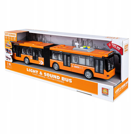DUŻY AUTOBUS OTWIERANE DRZWI DŹWIĘKI ŚWIATŁA NAPĘD