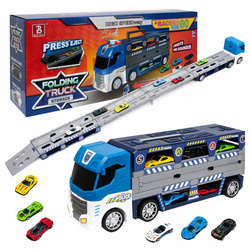 WYRZUTNIA AUTEK CIĘŻARÓWKA TRANSPORTER LAWETA 3W1 OGROMNA 130 CM + RESORAKI