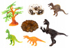 INTERAKTYWNY DINOZAUR T-REX ZNOSI JAJA CHODZI RYCZY ŚWIECI ZIEJE + STADO