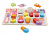 ZESTAW DREWNIANY LODZIARNIA LODY MONTESSORI