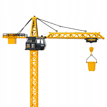 ZDALNIE STEROWANY DŹWIG DLA DZIECI ŻURAW PILOT RC 132CM RUCHOMY HAK LED