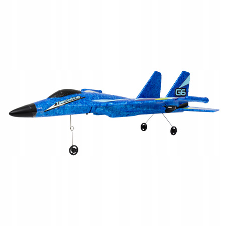 ZDALNIE STEROWANY SAMOLOT DLA DZIECI MYŚLIWIEC 2 SILNIKI 2.4GHZ + PILOT