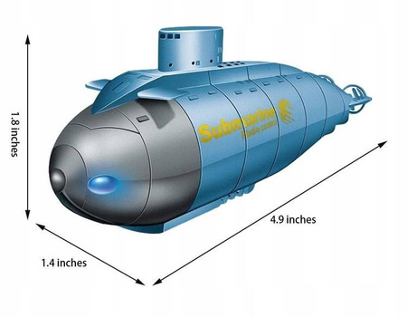 OKRĘT PODWODNY STEROWANY NA PILOT RC ŁÓDŹ DO WODY