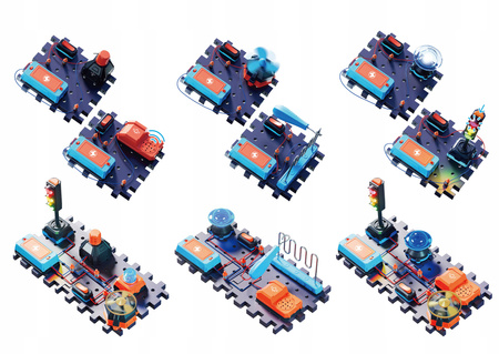 ZESTAW DOŚWIADCZALNY DLA DZIECI ELEKTRONIK MAŁY ELEKTRYK DZWONEK WIATRAK XL