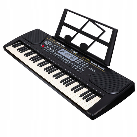 KEYBOARD ORGANKI DLA DZIECI NAGRYWANIE 61 KLAWISZY NAUKA GRY + MIKROFON