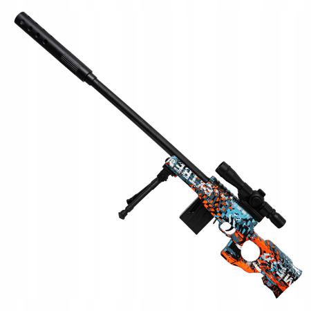 SNAJPER KARABIN SNAJPERSKI NA KULKI ŻELOWE DUŻA 79 CM ZESTAW 7/8 500 KULEK