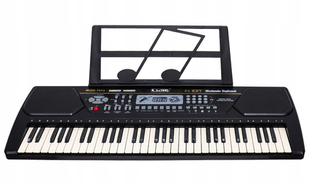 KEYBOARD ORGANKI DLA DZIECI NAGRYWANIE 61 KLAWISZY NAUKA GRY + MIKROFON