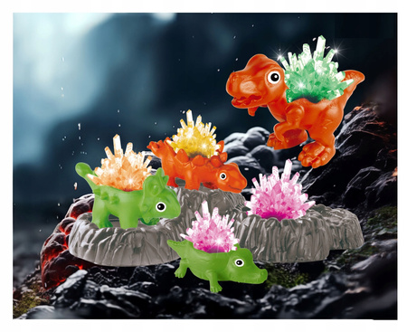 HODOWLA KRYSZTAŁÓW DINOZAURY KRYSZTAŁKI ZESTAW NAUKOWY EKSPERYMENTY CHEMIK