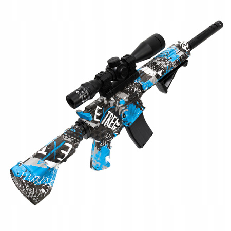 KARABIN PISTOLET NA KULKI ŻELOWE AUTOMATYCZNY OGROMNY 75 CM ZOOM + OKULARY