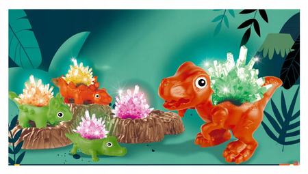 HODOWLA KRYSZTAŁÓW DINOZAURY KRYSZTAŁKI ZESTAW NAUKOWY EKSPERYMENTY CHEMIK