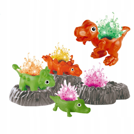 HODOWLA KRYSZTAŁÓW DINOZAURY KRYSZTAŁKI ZESTAW NAUKOWY EKSPERYMENTY CHEMIK