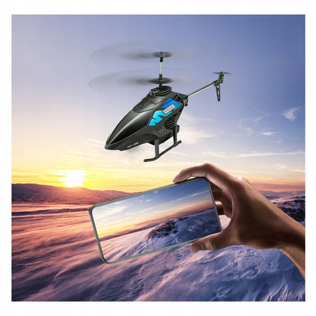 ZDALNIE STEROWANY HELIKOPTER Z KAMERĄ WIFI PODGLĄD NA ŻYWO ŚMIGŁOWIEC PILOT