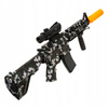 KARABIN ELEKTRYCZNY AUTOMAT PISTOLET NA AKUMULATOR ŚWIATŁO LED DUŻY 77 CM