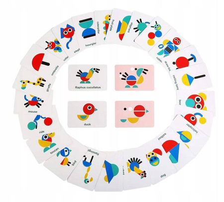 DREWNIANE PUZZLE UKŁADANKA GRA LOGICZNA MONTESSORI