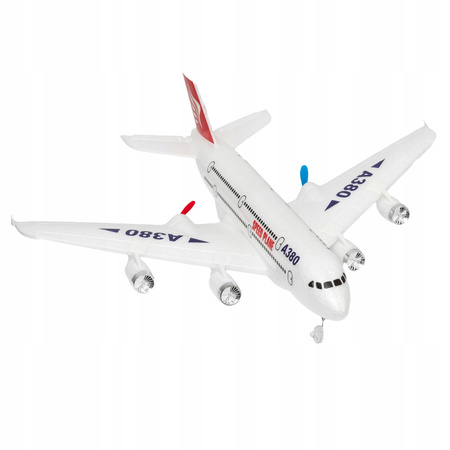 SZYBOWIEC ZDALNIE STEROWANY SAMOLOT 2 SILNIKI DIODY LED ZWINNY + PILOT