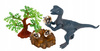 INTERAKTYWNY DINOZAUR T-REX ZNOSI JAJA CHODZI RYCZY ŚWIECI ZIEJE + STADO