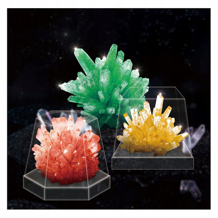 HODOWLA KRYSZTAŁÓW DLA DZIECI EKSPERYMENT MAŁY NAUKOWIEC KRYSZTAŁY ZESTAW