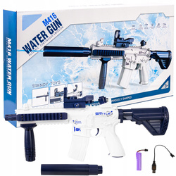 PISTOLET NA WODĘ ELEKTRYCZNY KARABIN DLA DZIECI MIOTACZ AUTOMAT AKUMULATOR