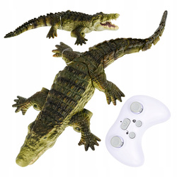 ZDALNIE STEROWANY KROKODYL DO WANNY DLA DZIECI ZABAWKA WODNA NA PILOT LED