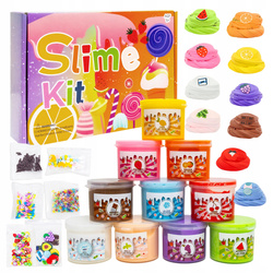 SLIME ZESTAW KREATYWNY DLA DZIECI LODY BABECZKI MASA PLASTYCZNA + AKCESORIA
