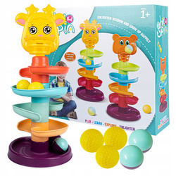 WIEŻA KULECZKOWA PIRAMIDKA UKŁADANKA EDUKACYJNA