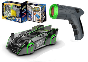 AUTO JEŻDŻĄCE PO ŚCIANIE SUFICIE SAMOCHÓD NA LASER