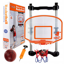 INTERAKTYWNA TABLICA DO KOSZYKÓWKI DLA DZIECI KOSZ + PIŁKA LICZNIK TRAFIEŃ